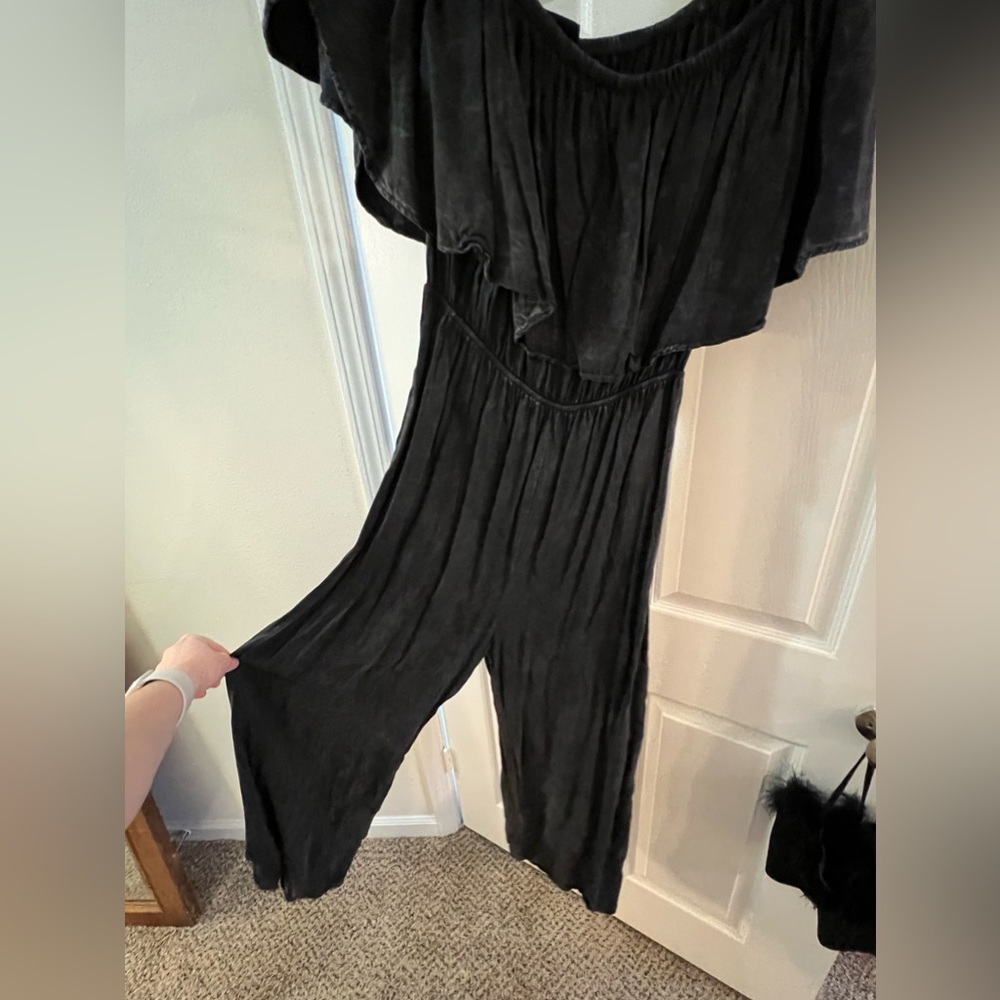 Audrey 3+1 Off the Shoulder Ruffle Jumpsuit